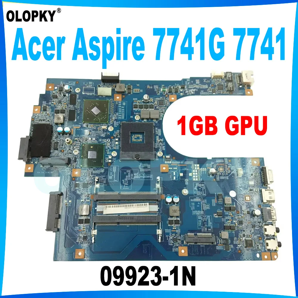 

48.4HN01.01N 09923-1N Mainboard for Acer Aspire 7741G 7741 Laptop Mainboard MBBJ901001 MBRCB01001 JE70-CP DDR3 1GB GPU Tested