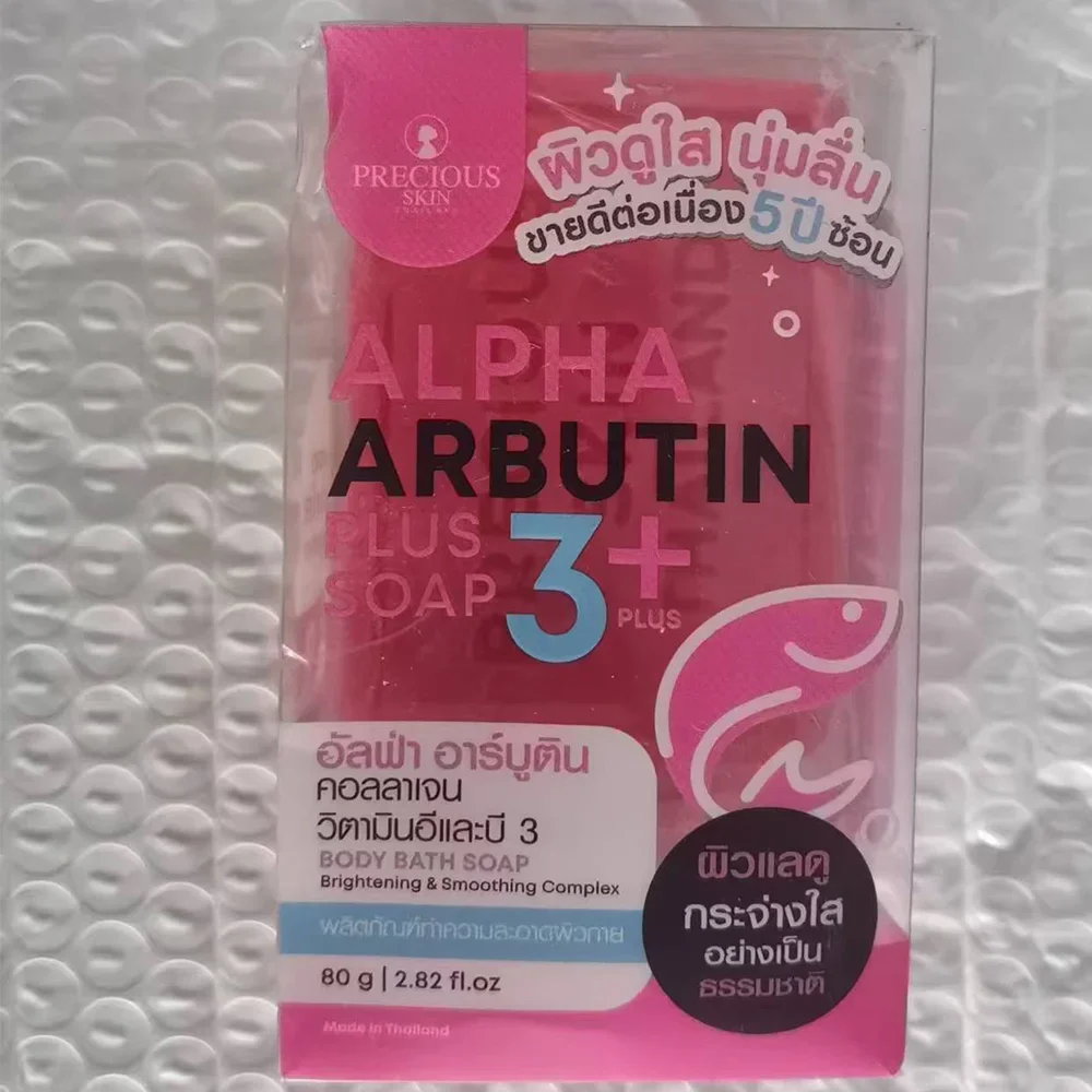 Alpha Arbutin 3 Plus Collageen Zeep 80g Lichaam Natuurlijke Verhelderende Gladde Reiniging Verminderen Donkere Vlekken Verhelderende Teint Zeep