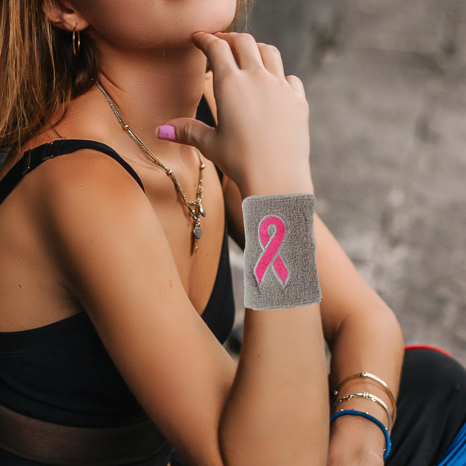 

4 Pcs Wrist Straps Sweatband Guards Compression Bands Breathable Sweatbands Brace for Working Out Wristbands Exercise Fitness