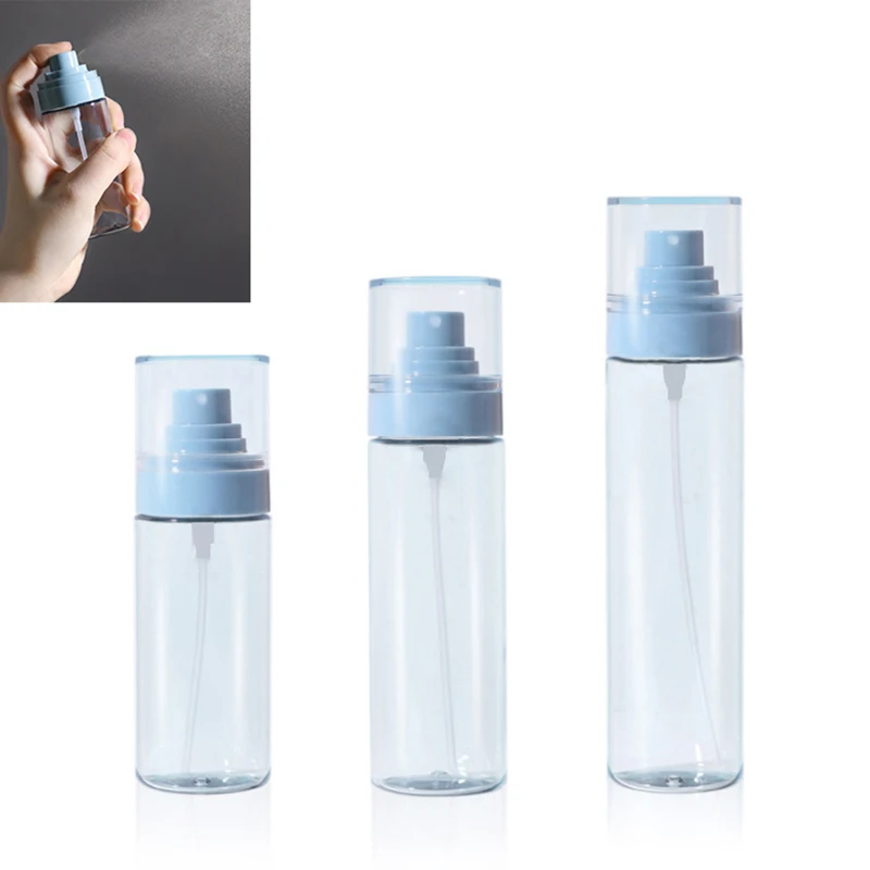 3Pcs/Set Empty Plastic Pump Spray Refillable Bottle Separately Travel Cosmetic Water Rich Mist Beauty Health 80ml+100ml+120ml