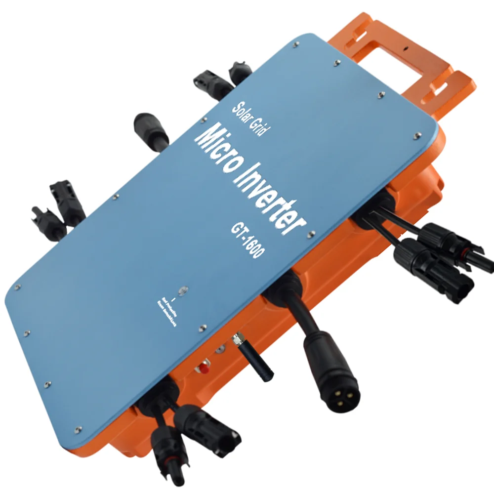 Orange Shell 1600W  WIFI Single Phase Micro Inverter IP67 Waterproof Grid Tie For Household Home Solar Power System