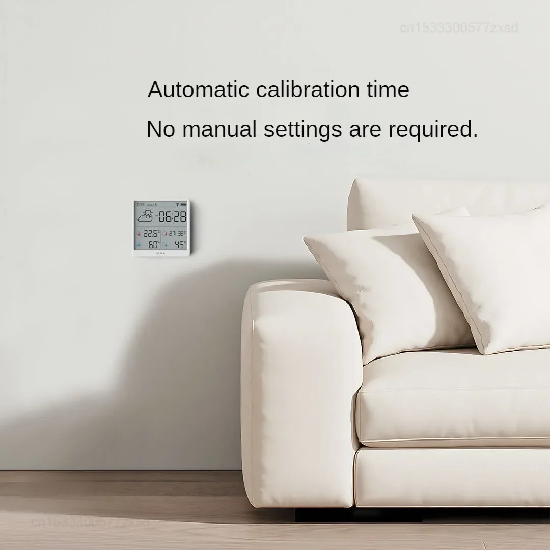 Imagem -05 - Xiaomi-duka Smart Home Estação Meteorológica Digital Sensor de Temperatura e Umidade Relógio Interno Higrômetro Termômetro Wi-fi