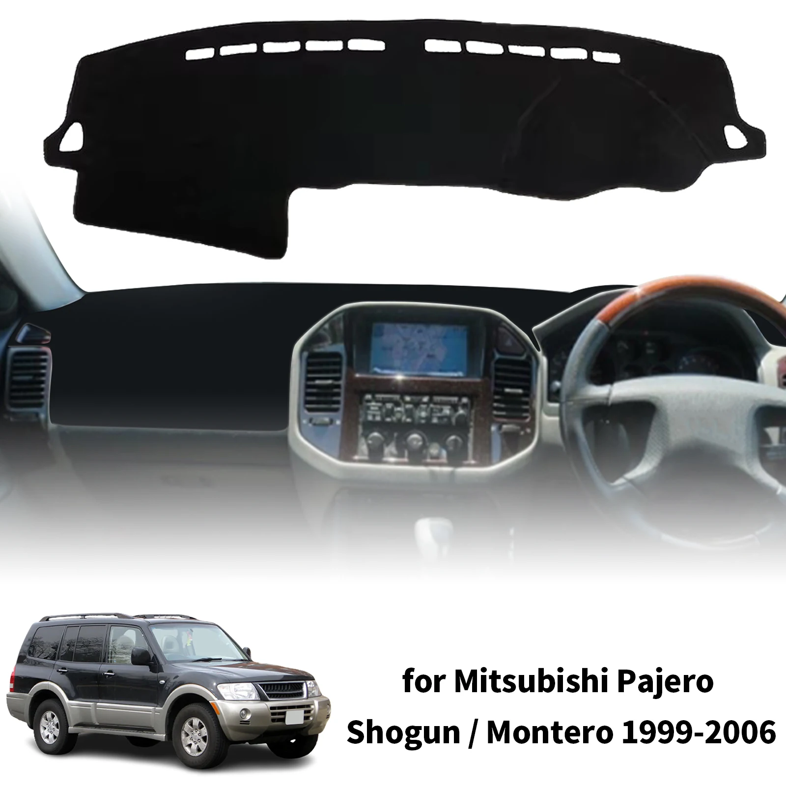 

for Mitsubishi Pajero Shogun Montero 1999~2006 Custom Fit Car Dashboard Cover Sunshade Dash Mat Anti‑Slip Dashmat Protector Pad