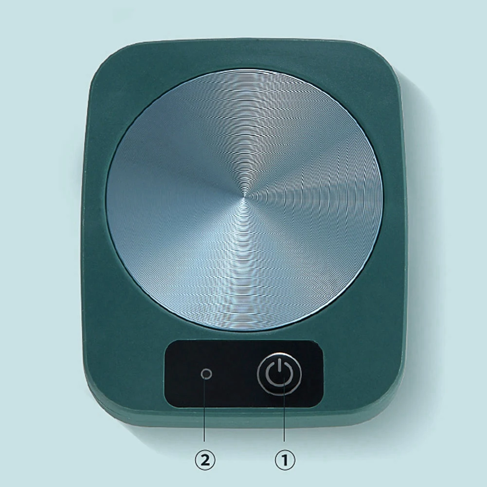 A005-2X マグヒーター コーヒーカップ カップウォーマー ミルクティー 水加熱パッド カップヒーター ウォームマット 恒温コースター EUプラグ