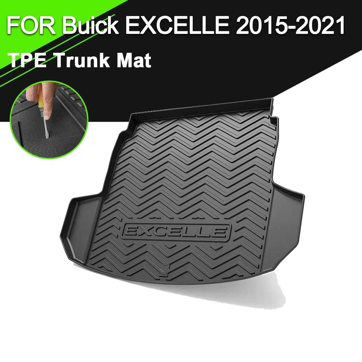 

Car Rear Trunk Cover Mat For Buick EXCELLE 2015-2021 TPE Waterproof Non-Slip Rubber Cargo Liner Accessories