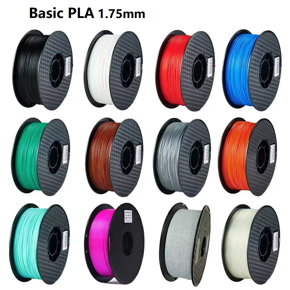 Standard Filament PLA 1kg 500g 250g Basic PLA Filament 1.75mm FDM 3D Printer Plastic Materials PLA Filament White Black Marble