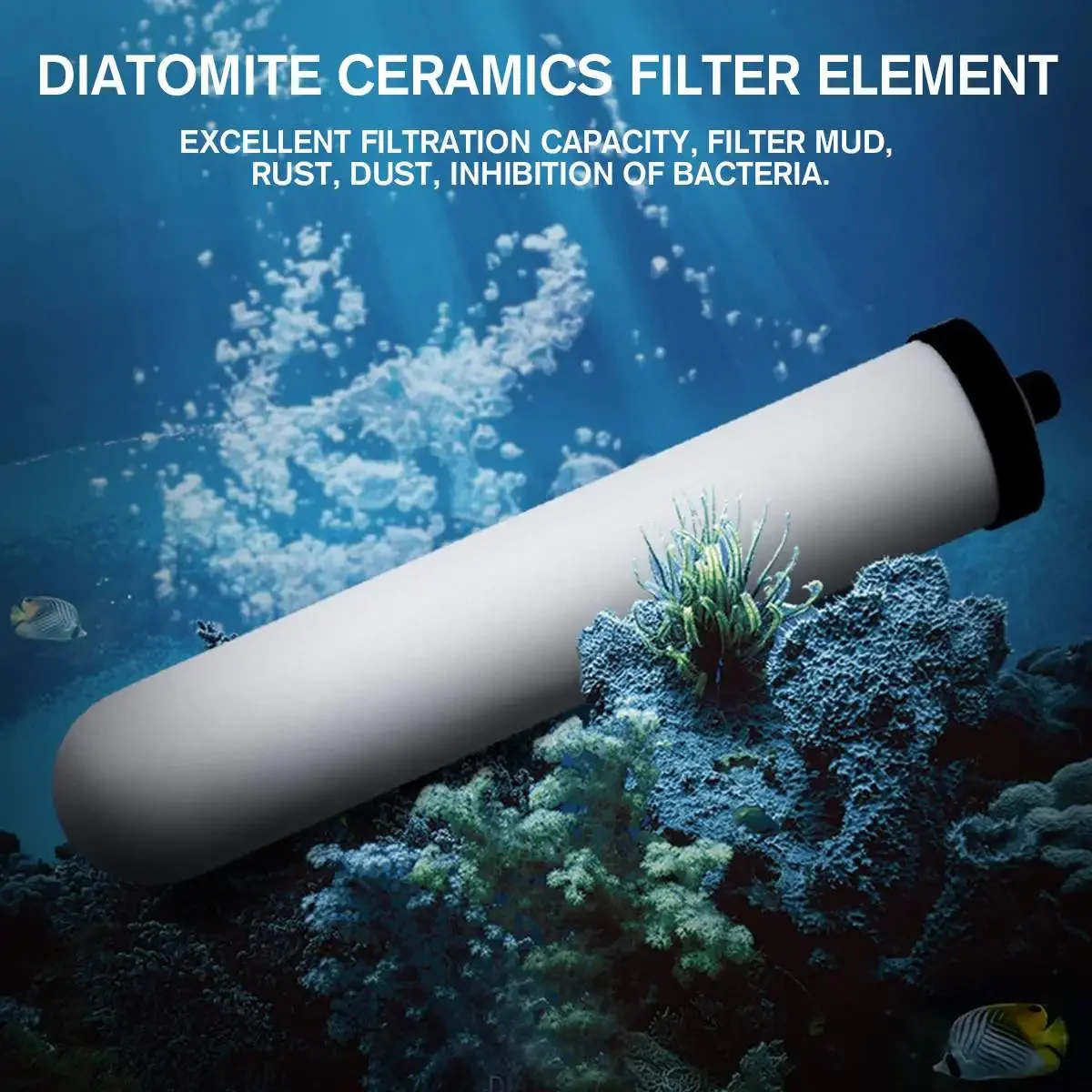 Kitchen Countertop Drinking Water Purifier Ceramic  Activated Carbon Household Filter System Purifying Machine