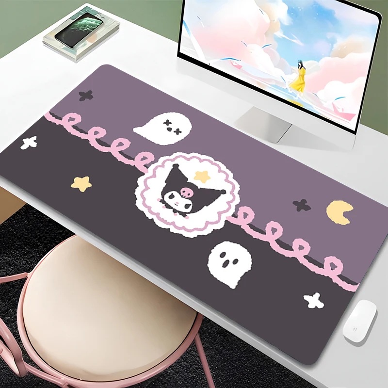 Aesthetic Mouse Pad Kuromi Computer Desk Mat Gamer Keyboard Pad kawaii Desktop Decor Gaming Accessories Mousepad For Best Gift