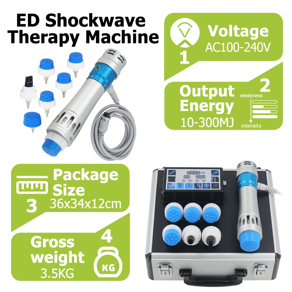 2025 300MJ المهنية موجة الصدمة مدلك لضعف الانتصاب تخفيف آلام الرقبة العلاج الطبيعي آلة العلاج بالمستخدمين #4
