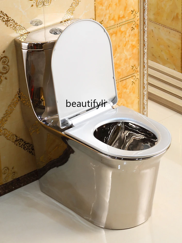 Jianou Silver Toilet Personalized Creative Ceramic Super Swirling-Style Water-Saving Deodorant Pumping Toilet