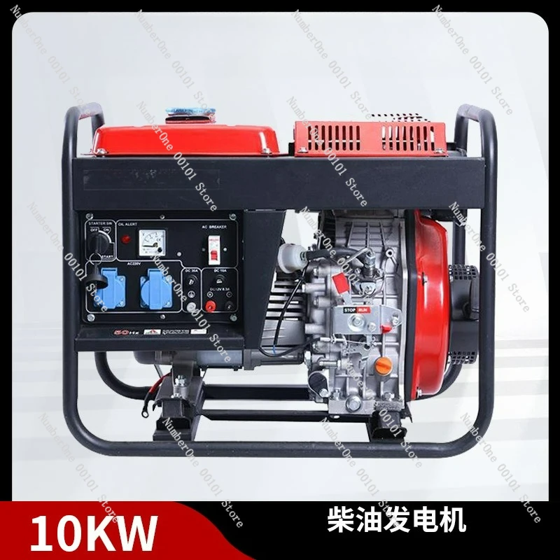 

Портативный дизельный генератор мощностью 3–10 кВт, одно- и трехфазная мощность 220 В/380 В для кемпинга на площадке