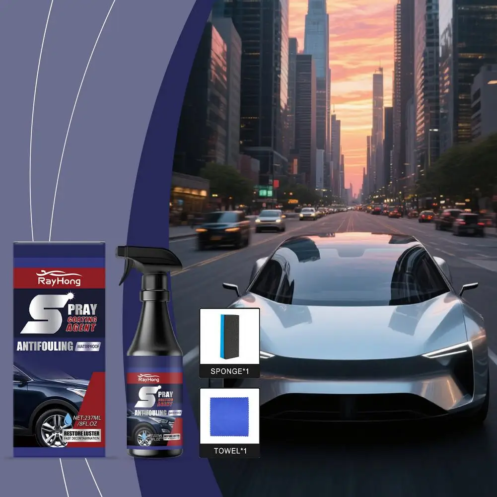 

2025 Upgrade 3-in-1 Multi-Functional Car Coating Spray, Coating Agent, Care Gloss & Spray Renewal Auto Protection Car Spray I0P7