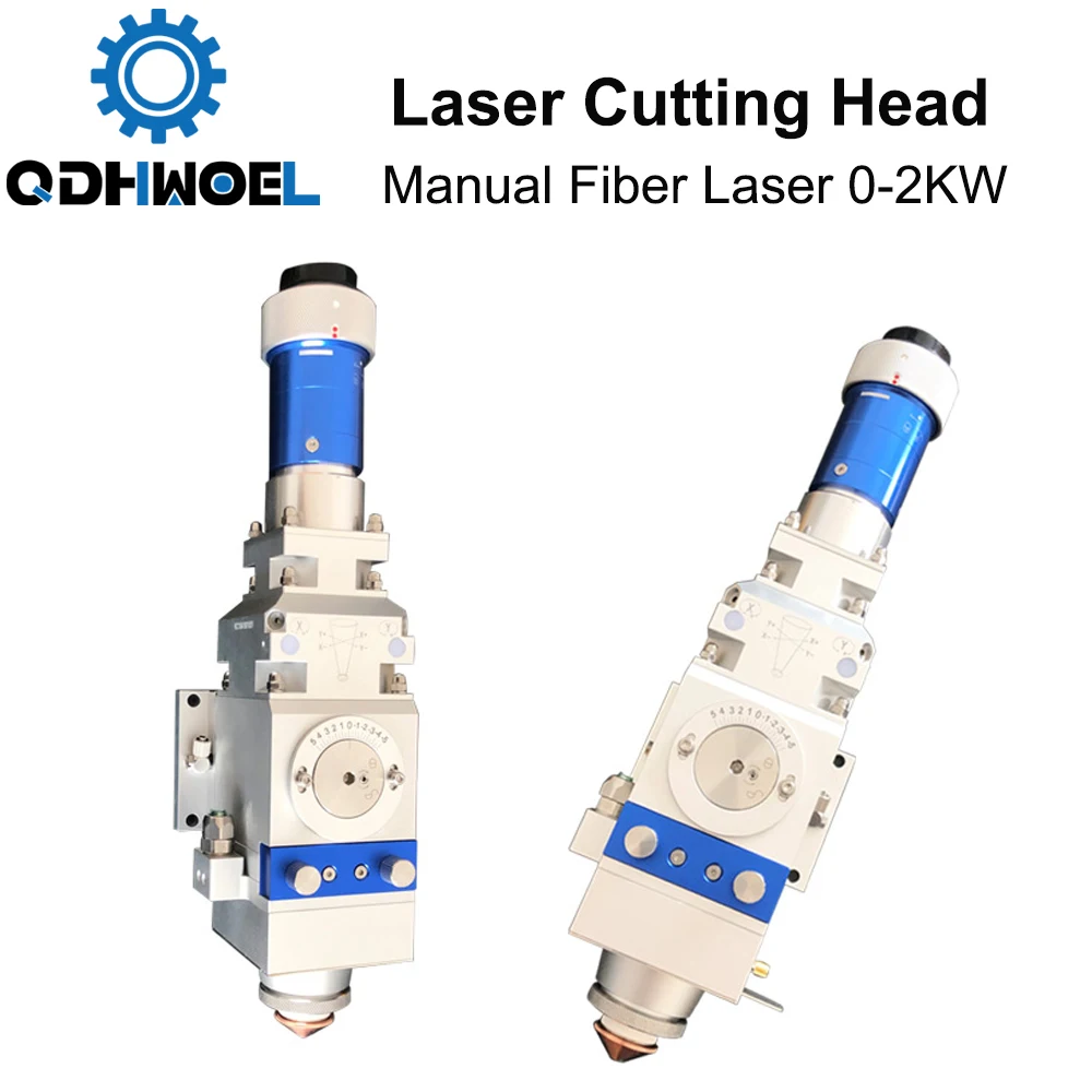 QDHWOEL  WSX 0-2KW Fiber Laser Cutting Head KC13 Manual Cutting Head 2000W for Metal Cutting