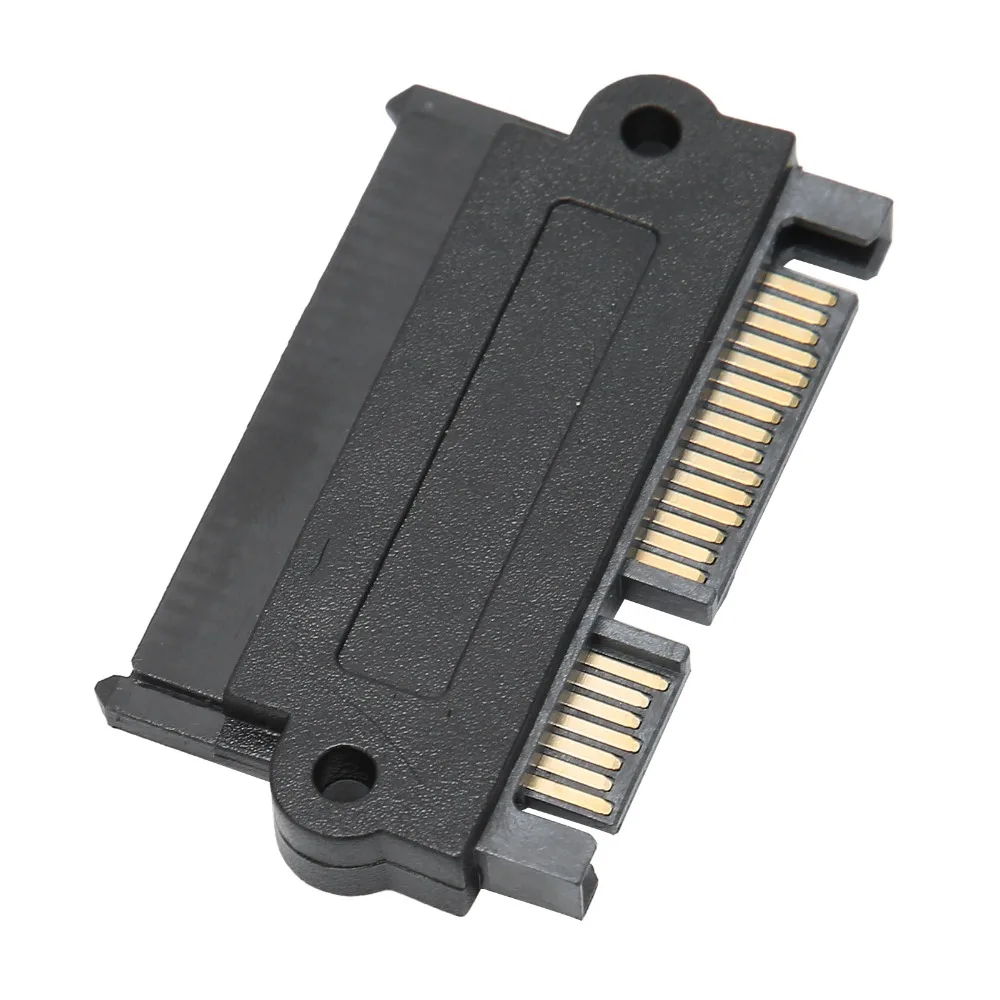 29Pin To 7+15PIN SAS To SATAs Adapter Plastic Shell Black SFF-8482 Hard Drive Adapter Plug and Play