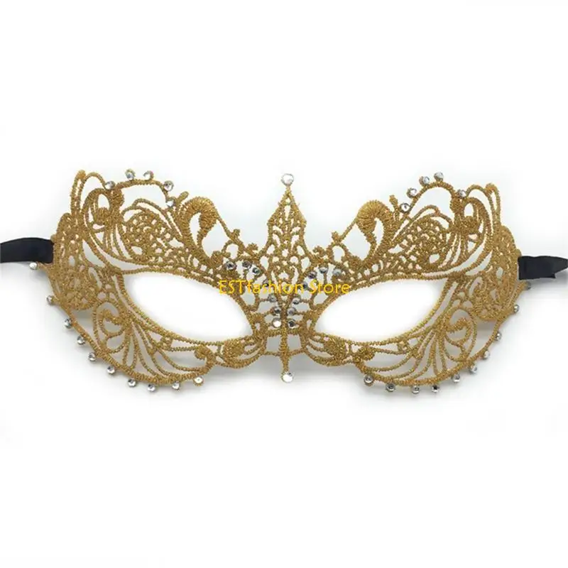 

Y5GC Half Face Mask Party Mask Antique Mask Nightclub Queen Eye Mask Gift