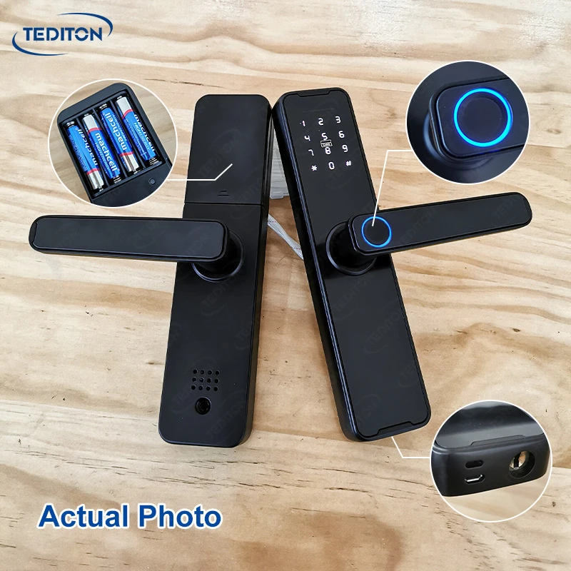 Tedition Wholesale Price Smart Lock WIFI APP Fingerprint Keyless Tuya Smart Locks