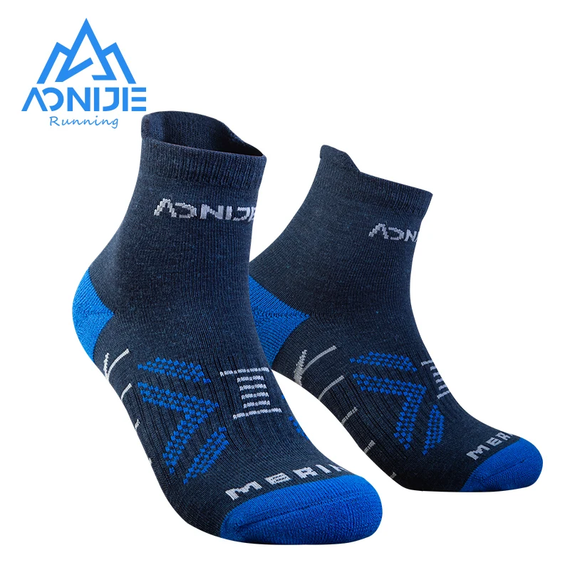 

One Pair AONIJIE Sports Low Cut Wool Socks Knee-High Thickened Socks Winter Warm For Running Climbing Camping E4828 E4829