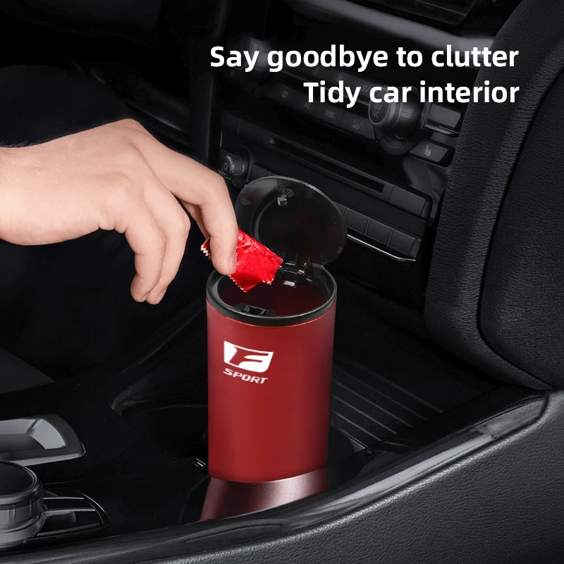 سلة مهملات السيارة سبيكة سلة المهملات منظم السيارة ملحقات التخزين لكزس GX460 IS350 ES350 IS250 GS NX LX600 UX RX300 UX250h