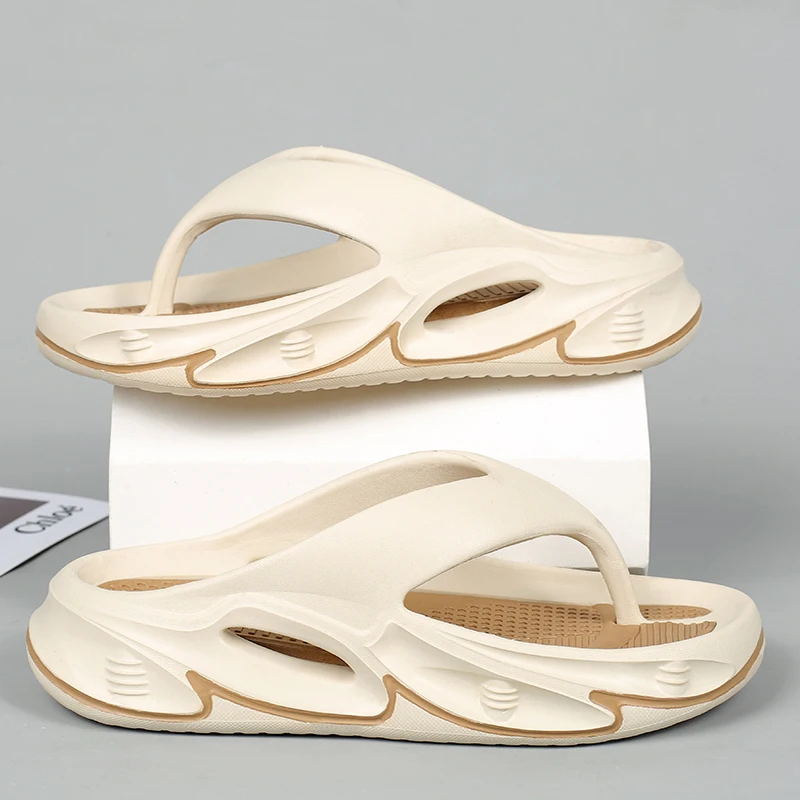 

YRZL Beach Shoes Men's Sandals Comfortable Slides Indoor Outdoor Lightweight Slippers Soft Sole Anti-Slip Big Size Beach Shoes