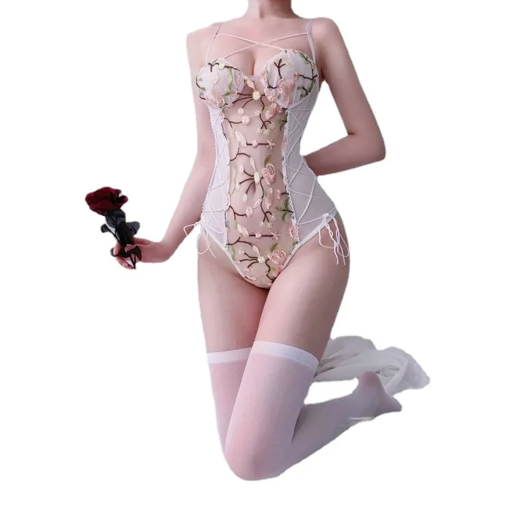 Lingerie Sexy Dresses Stockings Erotic Lingerie Lencería Crotch Club Skinny Dress Women's Crotch Lingerie Outfit Tight Pajamas