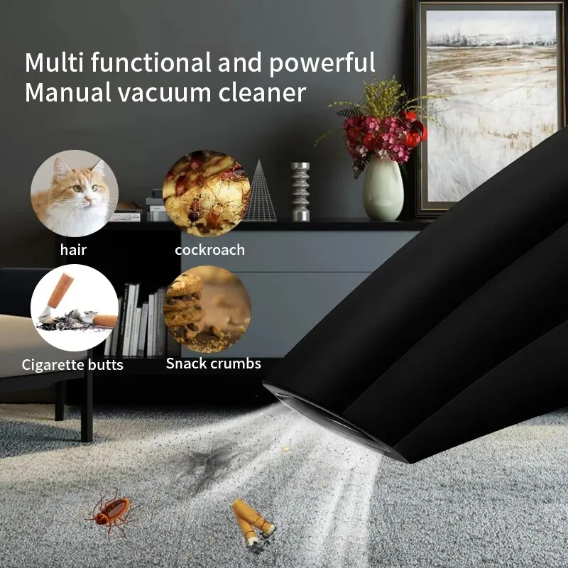 Car Handheld Vacuum Cleaner High-power Powerful Car Vacuum Cleaner Pet Hair Wireless Charging Family Car Dual-use Vacuum Suction