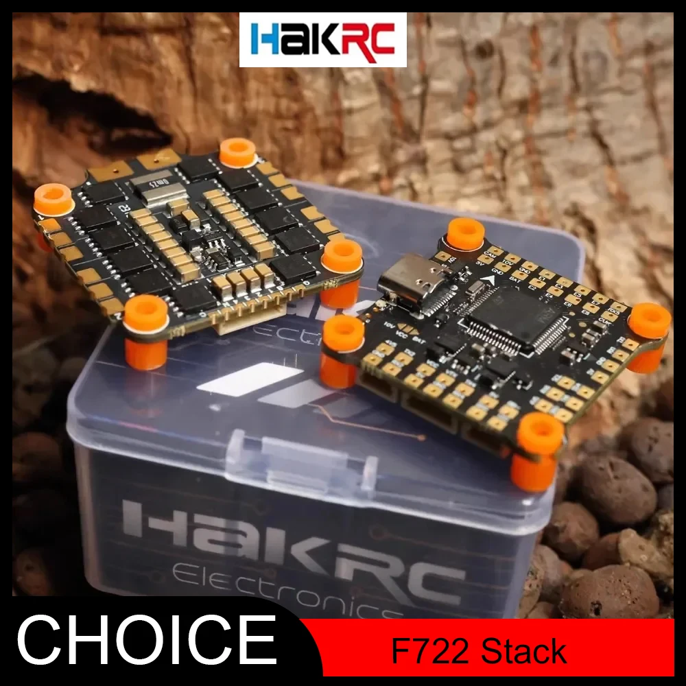 

HAKRC F722 V2 Stack F7 Flight Controller Dual BEC With 45A/50A/60A/65A 4in1 Brushless ESC for For FPV Freestyle Racing Drone