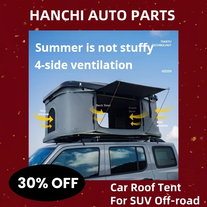 

HANCHI Car Roof Tent For SUV Off-road Outdoor Camping Self-driving Hard shell Double Roof Tent Automatic folding