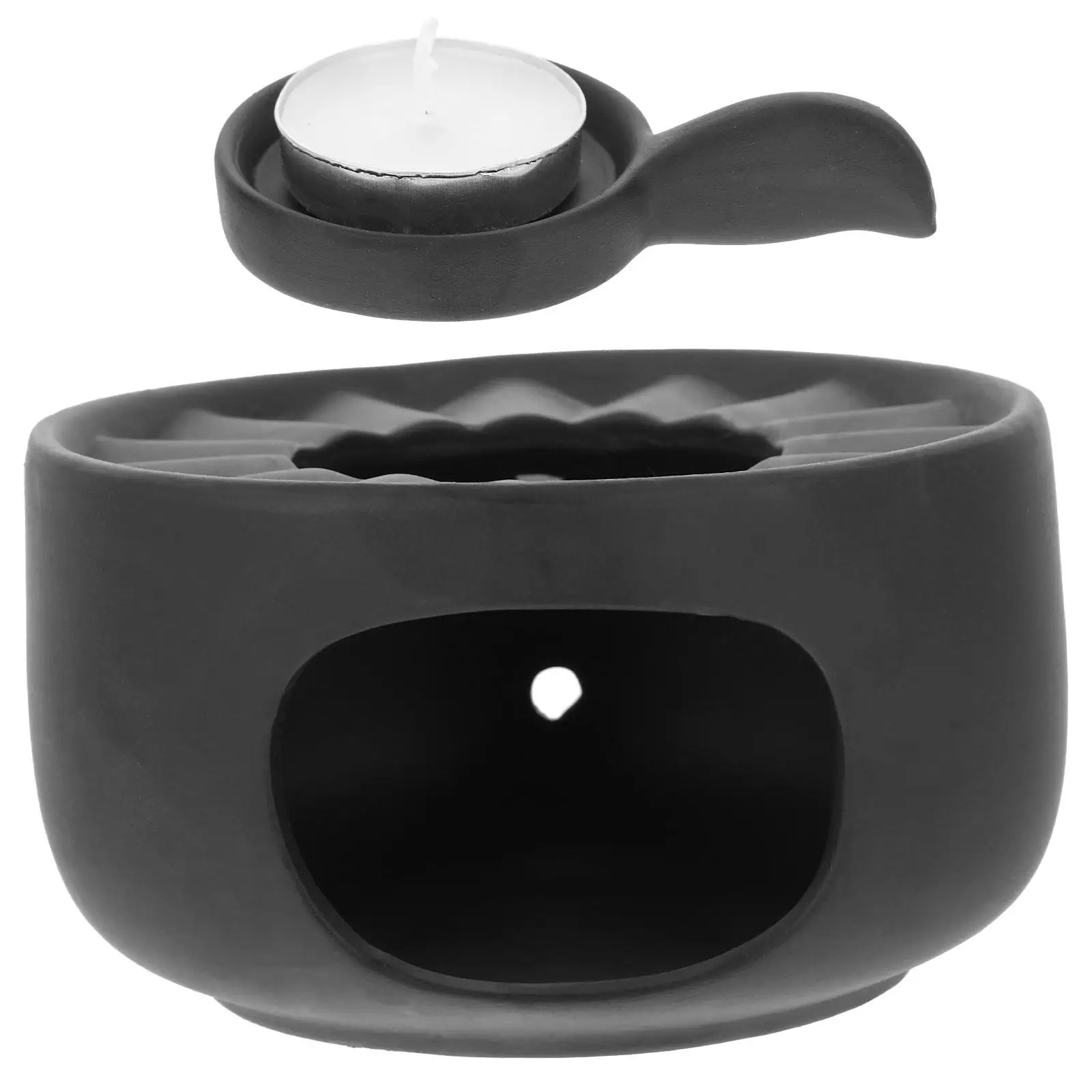 

2Pcs Ceramic Teapot Heater Vintage Tea Stove Heating Stand For Office Coffee Shop Tea Light Holder Warmer Tool Milk Food Heater
