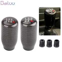 Palanca de cambios de fibra de carbono para coche de carreras, pomo Universal de 5/6 velocidades, bolas de aluminio, palanca de cambios, SFN125