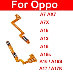 Power Volume Flex Cable For OPPO A7 A1K A12 A15 A15S A16 A16S A17 A17K On OFF Power Volume Button Switch Control Key Flex Ribbon