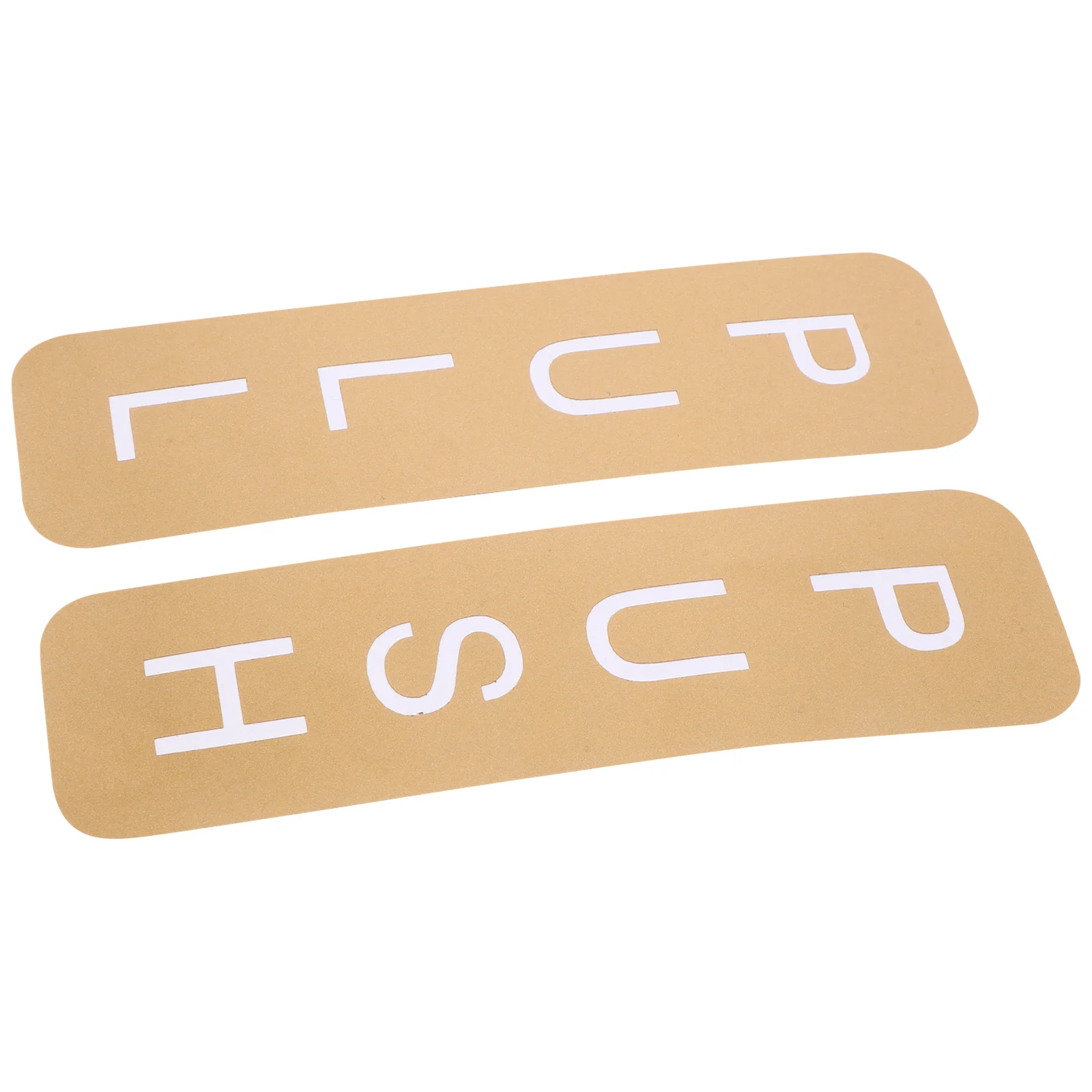 Gold Sliding Door Sticker Stickers Adhesive Pull Push Signs for Glass Doors Office Nail