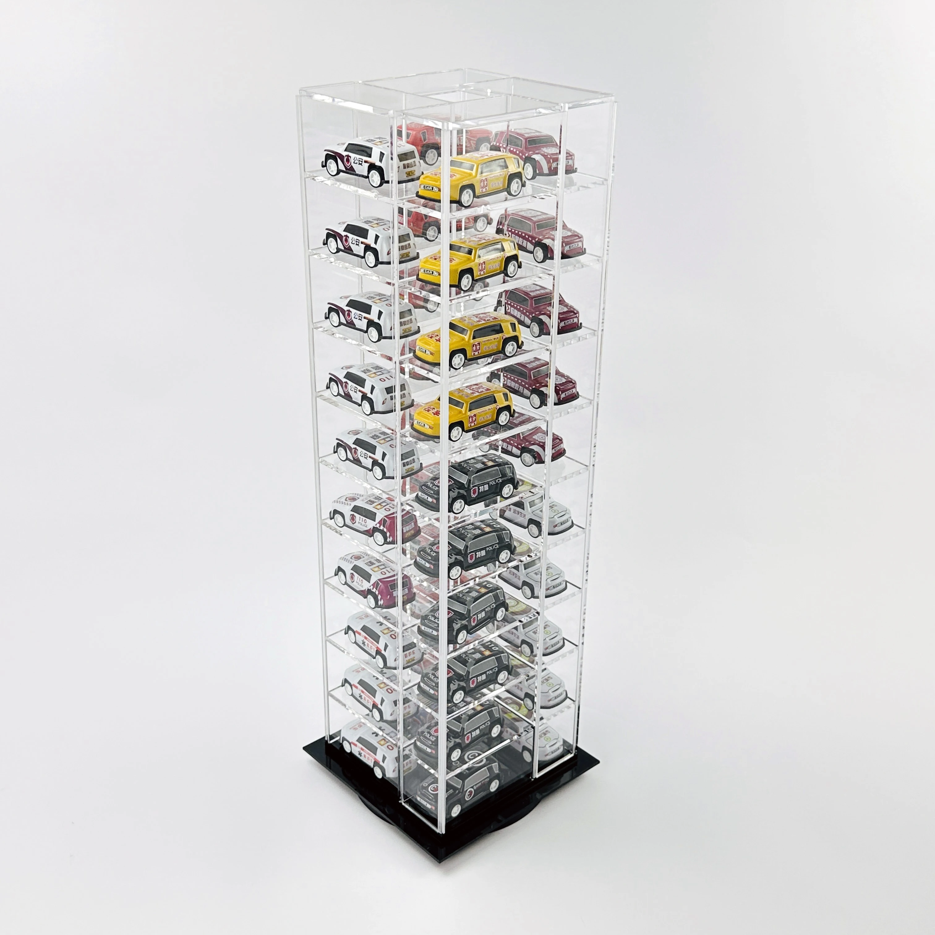 

Customized transparent large acrylic die-casting car display cabinet plexiglass model toy cabinet for collecting cars