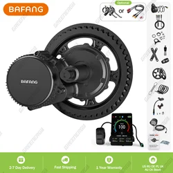 Bafang 36V 48V 500W BBS02B Mid Drive Motor Bike Electric Bicycle Conversion Kits 8fun M315 Fit for BB Size 68mm-73mm 44T