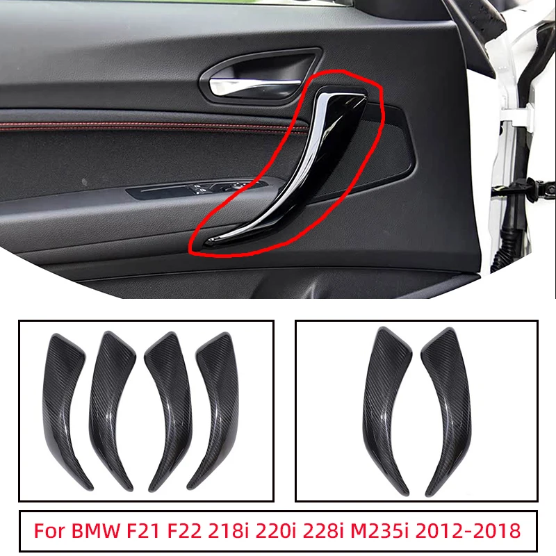 

Накладки на внутренние ручки дверей из настоящего карбона (LHD/RHD) для BMW F21 F22 218i 220i 228i M235i 2012-18, аксессуары для авто