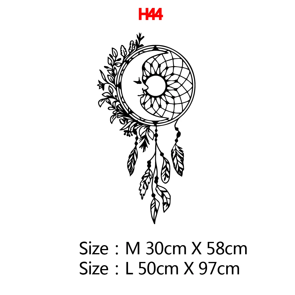 Dreamcatcher Wall Sticker Vinyl Removable Decals Creative Beautiful Flower Sticker For Bedroom Living Room House Decor