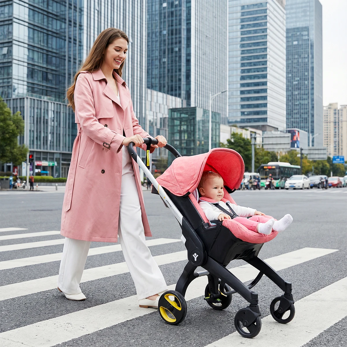 

Двусторонняя детская коляска, складная детская коляска, подходит для детей от 0 до 3 лет, портативная дорожная коляска