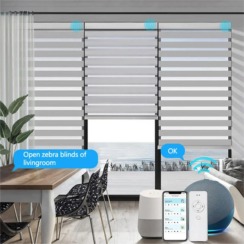 Motorized Blinds Shades Shutters Zebra Blinds And Curtains Blinds For Window