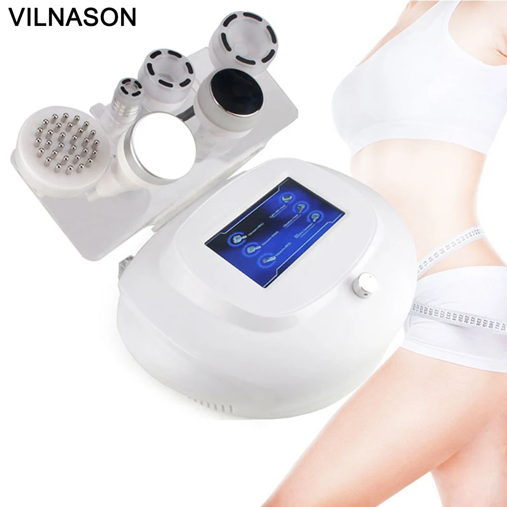 Cavitation Machine 6 in 1 Vacuum 80K Body Sculpting Molding Massage Equipment Fat Cellulite Remove Facial Lifting Home Appliance