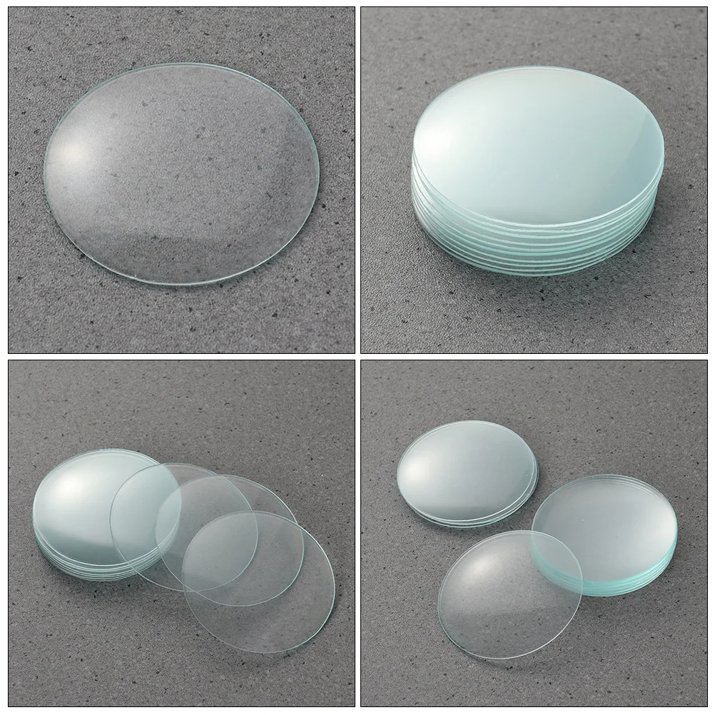 

10Pcs Chemistry Watch Glass High-Grade Glass Laboratory Cover Evaporating Dish Container Multifunctional Lab Accessories