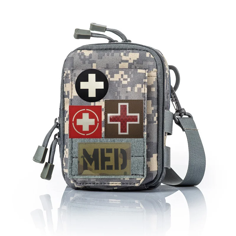 Outdoors Laser Cut IR Reflective MED Armband, Embroidered Camo Badge, EMS Bag Accessory Hook&loop Backpack Patches for Clothing