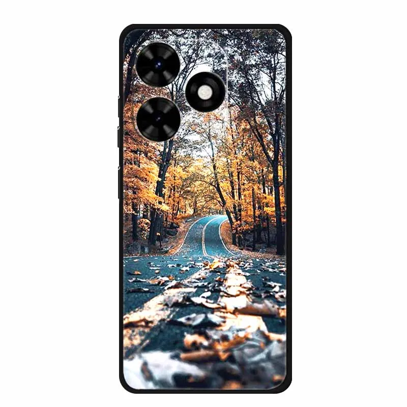 Case For Tecno Spark Go 2024 Animals Painted TPU Silicone Soft Phone Cover for Spark Go2024 BG6 Protector Wolf Shockproof Para