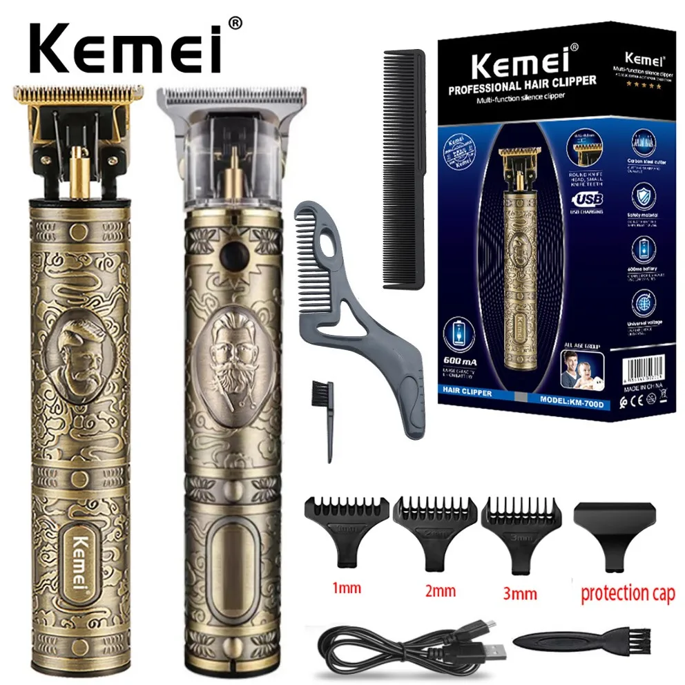 

2022 Kemei Electric Hair Clipper Hair Trimmer For Men Professional Electric Shaver Beard Barber Hair Cutting Machine Hair Cut