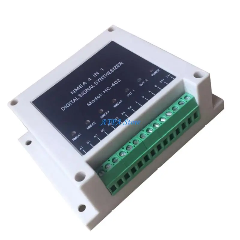 

U13C Waterproof 4 in 1 NMEA0183 Multiplexer 4 Channel Input to Single Output Auto Baud Rate Marine Navigation Combiner