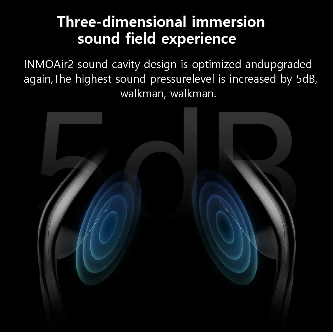 INMO Air 2 Wireless AR glasses Mobile All-in-One Support Screen Touch Ring Voice Control HD View Real Time Translation