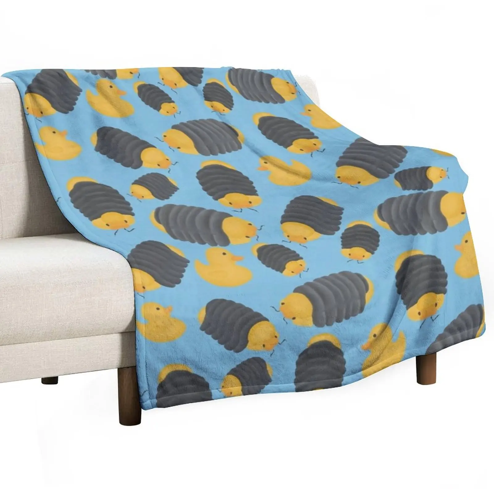 Rubber ducky isopods: The Meeting Throw Blanket Travel blankets and throws wednesday Fluffy Softs Blankets