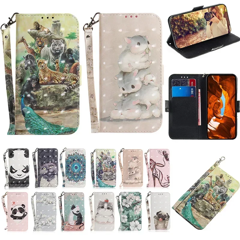 Stand Flip Wallet Case For Tecno Pova 2 3 4 5 4G 6 Pro 5G pova Neo 4G 2 3 6 5G 3D Protect Phone Cover