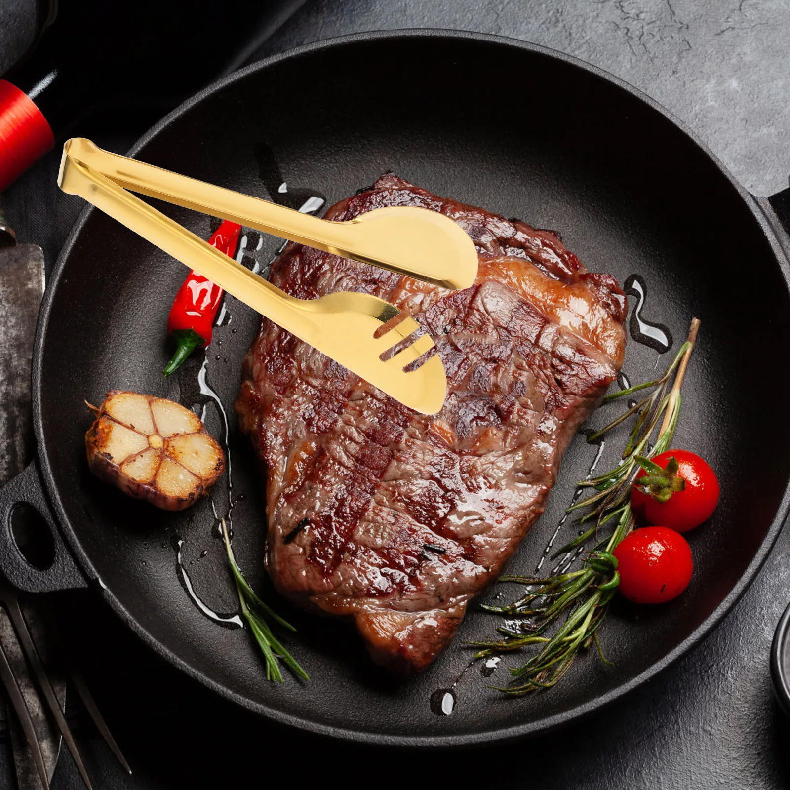 

4Pcs Metal Tongs Kitchen Stainless Steel Food Tongs for Serving Meat Bread Steak Cooking Grill Utensils Kitchen Tong