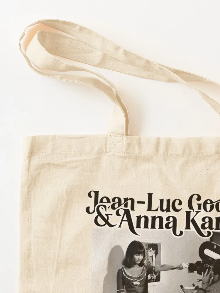 Jean-Luc Godard & Anna Karina Tote Bag Fabric bag cloth bag woman eco pack Canvas