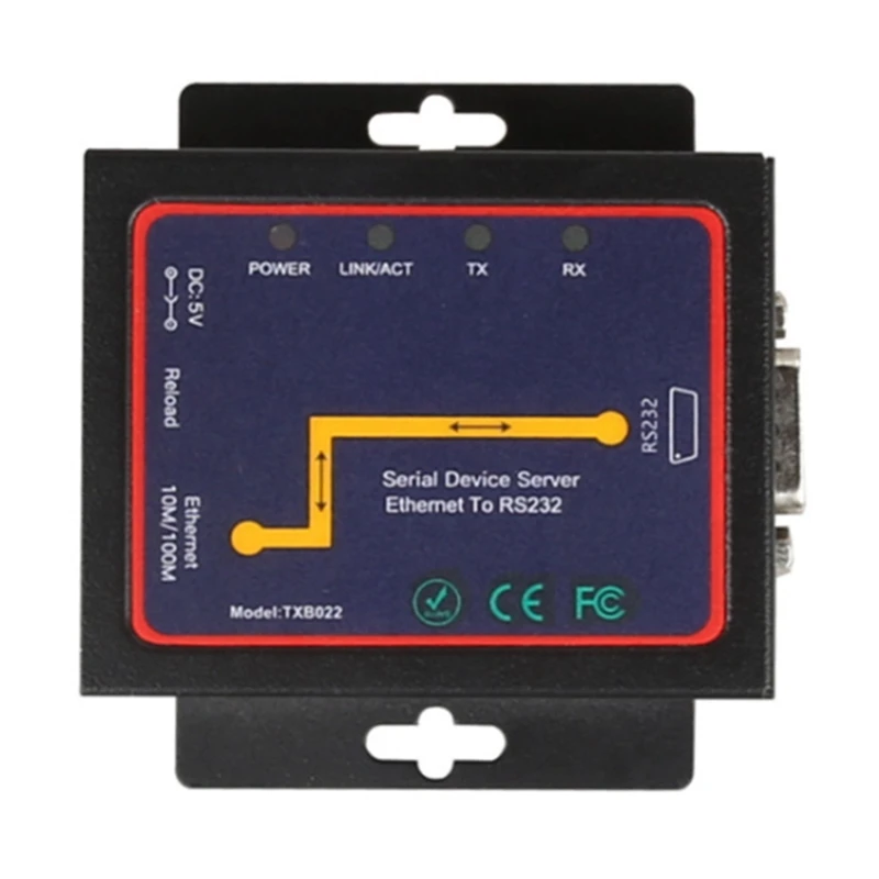 

Industrial Modbus Serial RS232 RS485 RS422 To Ethernet Converter Device Server TCP/RTU/UDP RJ45 To RS232+RS485 Connector