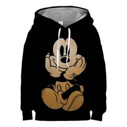 Baby Sweatshirts Cartoon Hoodies Spring Boys Girls Long Sleeve Minnie Mickey Pullovers Disney Casual Hooded Tops Kids Clothes